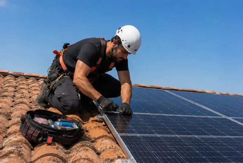Maintenance et monitoring de panneaux solaires à Bessenay