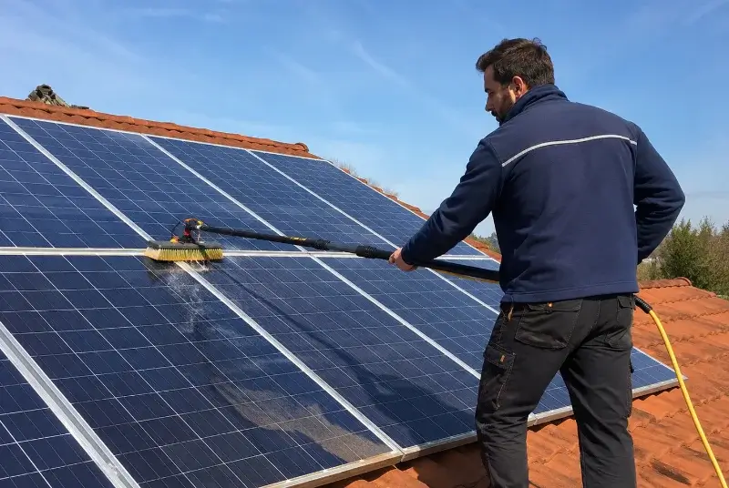 Nettoyage et entretien de panneaux solaires à Bessenay